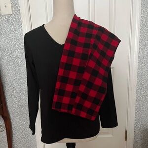 Charter Club black & red pajamas